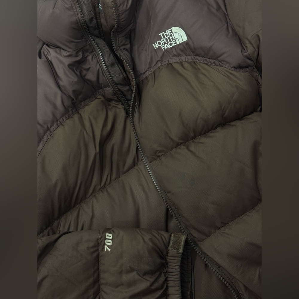 The North Face 700 Chocolate brown puffer jacket - Picture 3 of 5